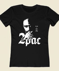 2pac Tupac Shakur King Rap 80s Womens T shirt