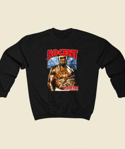 50 Cent Many Man Black Rapper 80s Sweatshirt Style