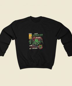 A Wild Cathulhu 80s Sweatshirt Style