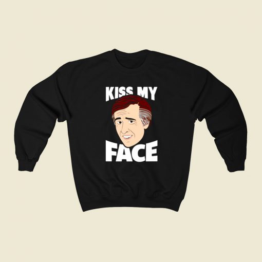Alan Partridge Kiss My Face 80s Sweatshirt Style