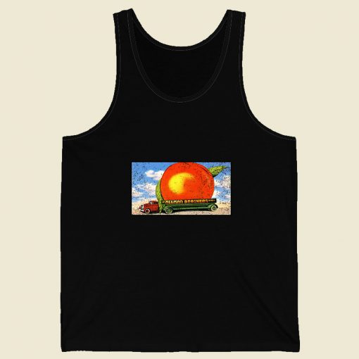Allman Brothers Eat A Peach Logo Retro Mens Tank Top