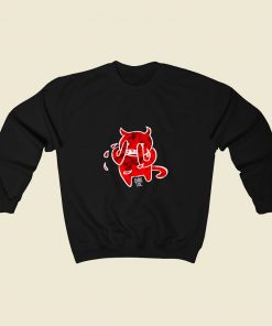 Amnesiac Red Devil 80s Sweatshirt Style