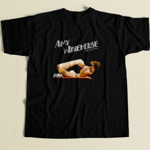 Amy Winehouse Back To Back 80s Mens T Shirt