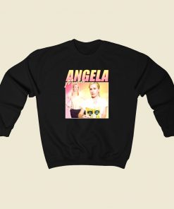 Angela Martin Homage 80s Sweatshirt Style