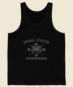 Animal Crossing Every Day Is A New Day Retro Mens Tank Top