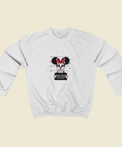 Disney Minnie Mouse Mugshot Sweatshirt Street Style