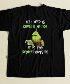 Grinch All I Need Is Coffee Cool Men T Shirt
