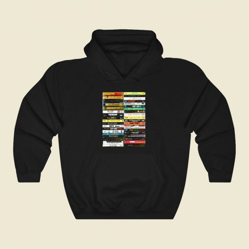 Hip Hop Casette Collection Cool Hoodie Fashion