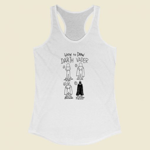 How To Draw Darth Vader Racerback Tank Top