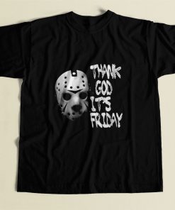 Jason Voorhees Thank God Its Friday 80s Mens T Shirt