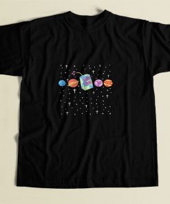 Juice Box Space Galaxy 80s Mens T Shirt