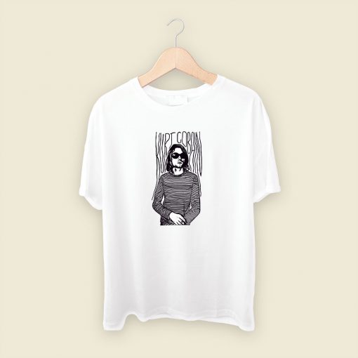Kurt Cobain Stripes Mens T Shirt