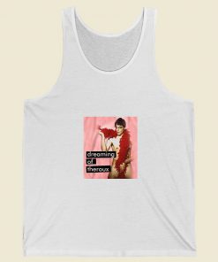Louis Theroux Feathered Boa Summer Tank Top
