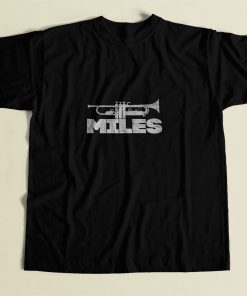 Miles Davis Trumpet Logo 80s Mens T Shirt