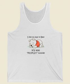 Pooh I Like To Stay In Bed Summer Tank Top