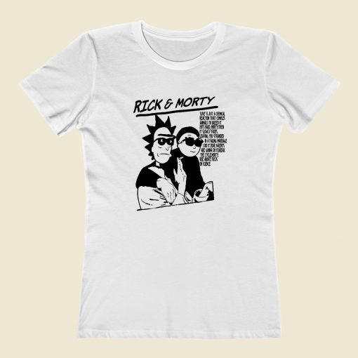 Rick Morty Sonic Youth Women T Shirt