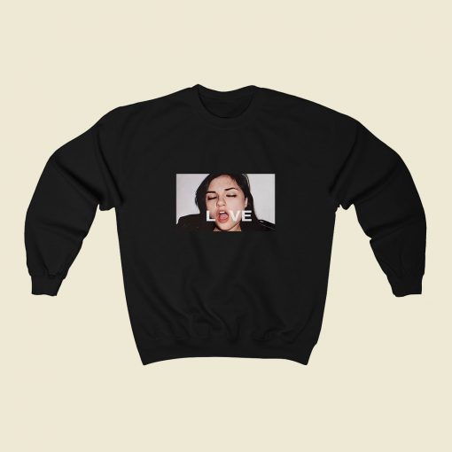 Sasha Grey Love 80s Sweatshirt Style