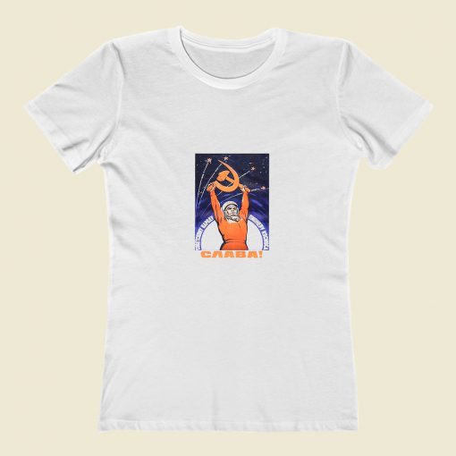 Soviet Space Astronaut Propaganda Classic Women T Shirt