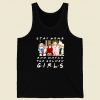 Stay Home And Watch The Golden Girls Retro Mens Tank Top