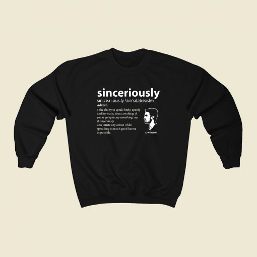 Stephen Amell Sinceriously Meaning Tb Sweatshirt Street Style