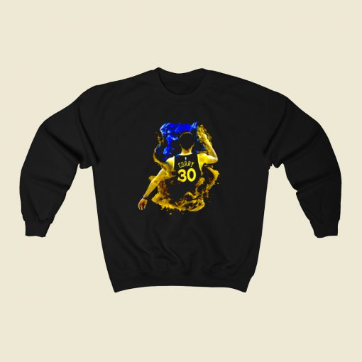 Stephen Curry Basketball 80s Sweatshirt Style