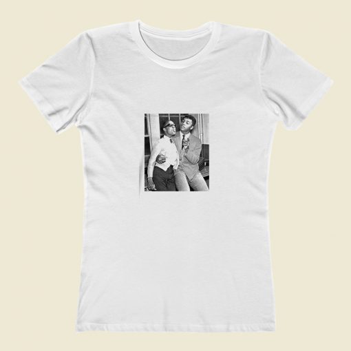 Stevie Wonder And Muhammad Ali Classic Women T Shirt