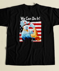 Strong Nurse America We Can Do It 80s Mens T Shirt