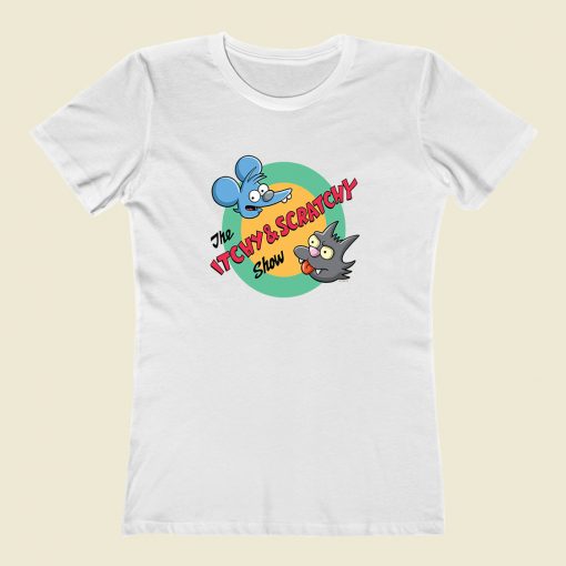 The Itchy Scratchy Show 80s Women T Shirt