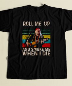 Willie Nelson Roll Me Up 80s Mens T Shirt