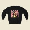 Young Lana Del Rey 80s Sweatshirt Style