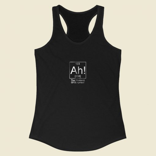 Ah The Element Of Surprise Racerback Tank Top Style