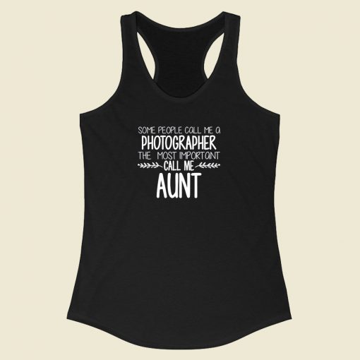Aunt Photographer Racerback Tank Top Style