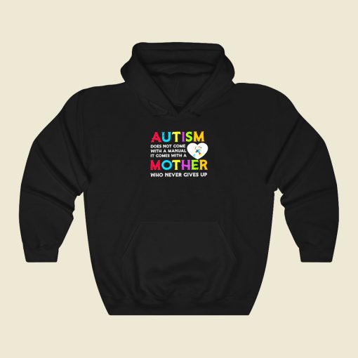 Autism Does Not Come 80s Hoodie Fashion