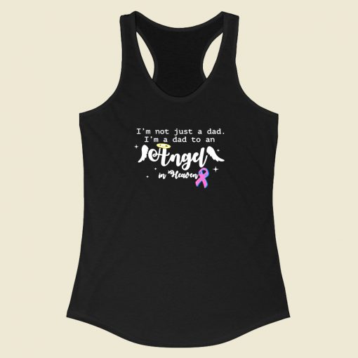 Baby Infant Loss Awareness Tee Dad To An Angel Miscarriage Racerback Tank Top Style