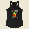 Baby Yoda Wait What I Have An Attitude Racerback Tank Top Style