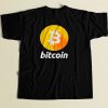 Bitcoin Logo 80s Men T Shirt