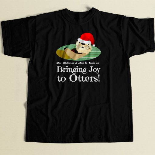 Christmas Otter 80s Men T Shirt