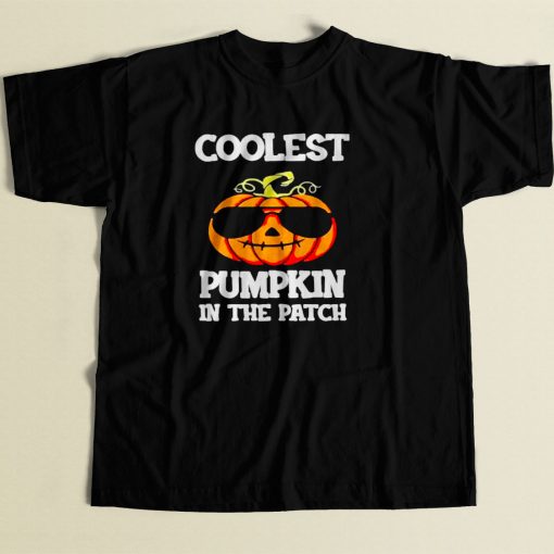 Coolest Pumpkin In The Patch 80s Men T Shirt