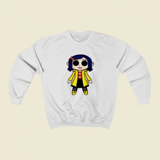 Coraline Doll Chibi Christmas Sweatshirt Style