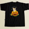 Corgi Dog Lovers Pumpkin 80s Men T Shirt