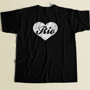 I Love Rio 80s Men T Shirt
