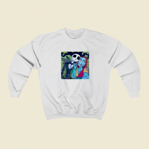 Jack And Sally Take A Selfie Christmas Sweatshirt Style