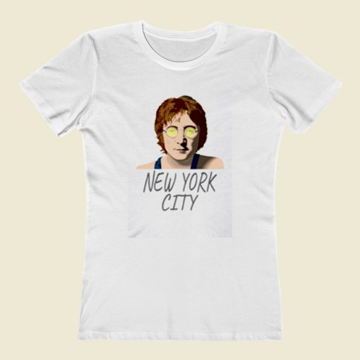 John Lennon New York City Women T Shirt Style