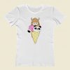 Kids Funny Ice Cream Flamingo Panda Llama Icecream Women T Shirt Style
