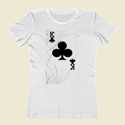 King Of Clubs Card Women T Shirt Style