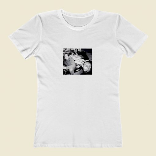 Kurt Cobain Nirvana 2pac Tupac Hanging With Girls Women T Shirt Style