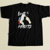 Love Hurts Parrot 80s Men T Shirt