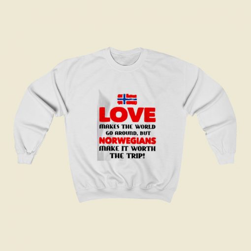 Love Makes The World Go Around Christmas Sweatshirt Style