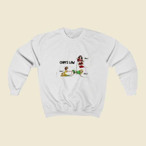 Ohms Law Ohm Volt Amp Christmas Sweatshirt Style