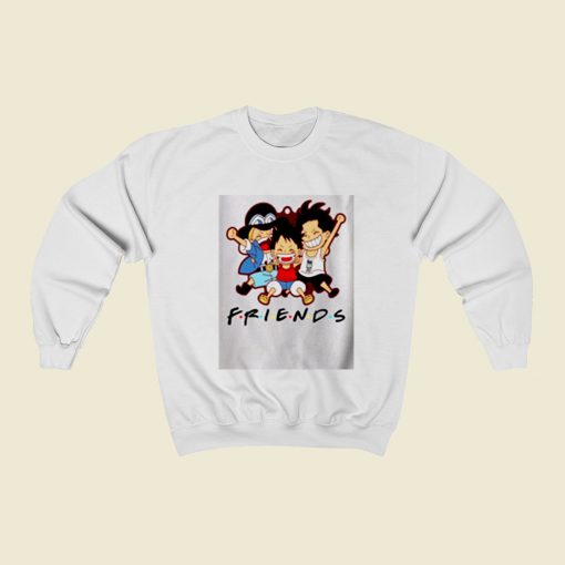 One Piece Characters Friends Christmas Sweatshirt Style